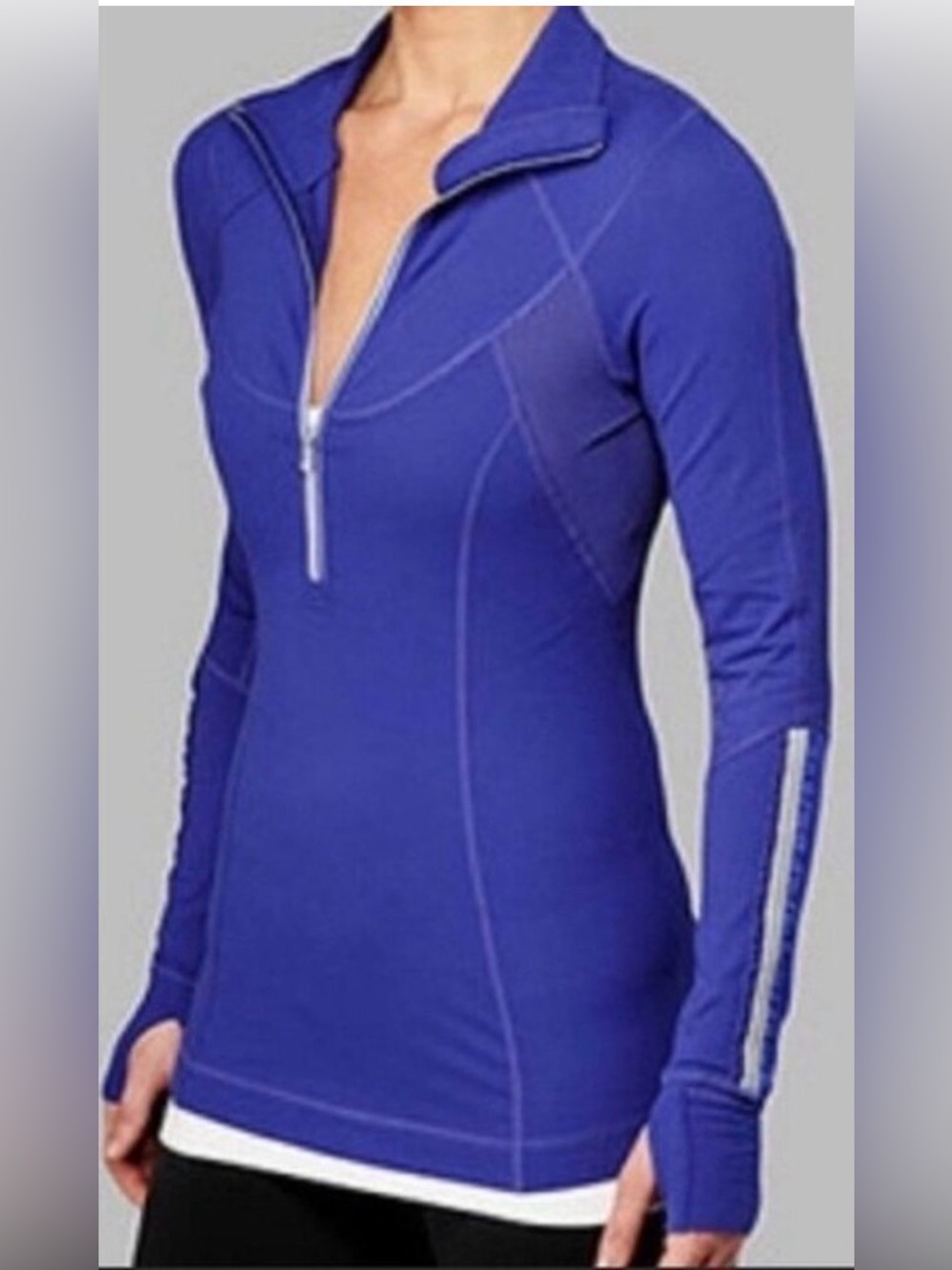 Lululemon Pullover Purple Half Zip Running Run Dash 1/2 Zip Long Sleeve Size 4